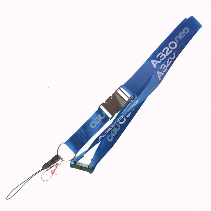 Stainless Steel Ring Custom ID Lanyard Breakaway Safety Waterproof Full Color Print​
