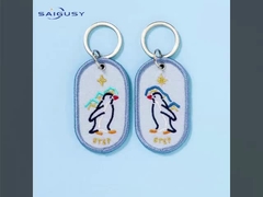 Op maat geborduurde sleutelhanger