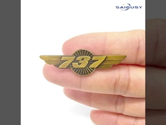 737 Winged Brooch Accessories Lightweight Airline Pilot Wings Pin Memorable