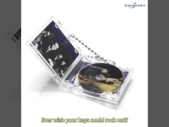 NFC Music Keychain Gift - Transparent Acrylic Case & Band-Inspired Art