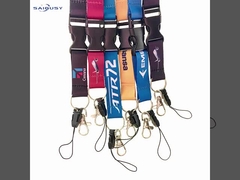 Boeing 787 Dreamliner Custom Neck Lanyards With Secure Clasps Fade Resistant Printing