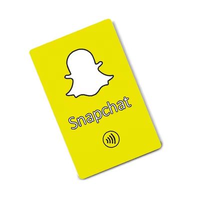 سلاسل مفاتيح شبح Snapchat NFC - ملحقات Snapcode الفيروسية - تصميم أصفر جذاب - تطبيق الاتصال