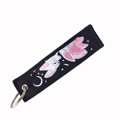 Buy Fox Fashion Trinkets Double Sided Embroidered Key Chain Metal Ring Key Chain Motorcycle Key Chain Accessories online manufacture