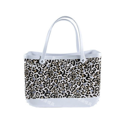 Buy Leopard Design Waterproof Rubber Beach Tote Flexible Material Resists Wear online manufacture