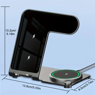 kaufen Multifunktions-Cool Elektronische Geschenke Portable 15W Wireless Ladegerät Stand Klappbar online manufacture