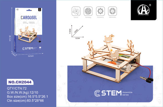 Buy DIY Model Merry Go Round Wooden Learning Toys Creative And Simple Style online manufacture