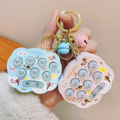 acheter Chaîne de clés de jouets en silicone de qualité alimentaire en forme de nuage Chaîne de clés de jeu de hamster online manufacture