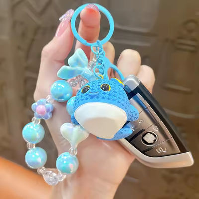 شراء ريشة حوت قرش مفاتيح سوار كرتون لطيف لسيارة و حقيبة ظهر online manufacture
