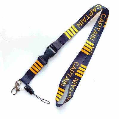 Buy High Visibility Custom Printed Lanyard 3M Reflective Stripes Quick Release Anti Slip Keyring online manufacture