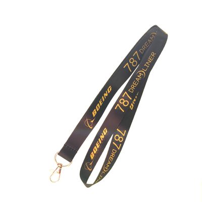 Buy Boeing 787 Dreamliner Custom Neck Lanyards With Secure Clasps Fade Resistant Printing online manufacture