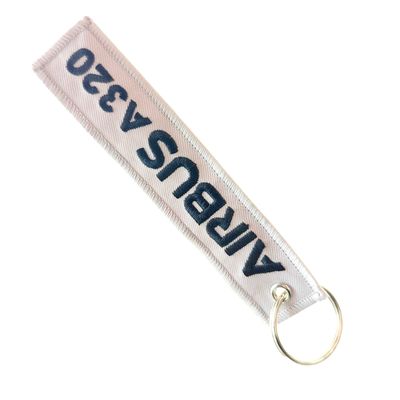 Buy ​Custom Airbus Keychain - Aviation-Themed Embroidered Gift with Durable Metal Ring & Eco Materials​ online manufacture