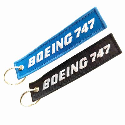 Buy Boeing 747 Embroidered Keychain Gift | 3D Aviation Text & OEKO-TEX® Fabric | Multi-Color Custom Design online manufacture