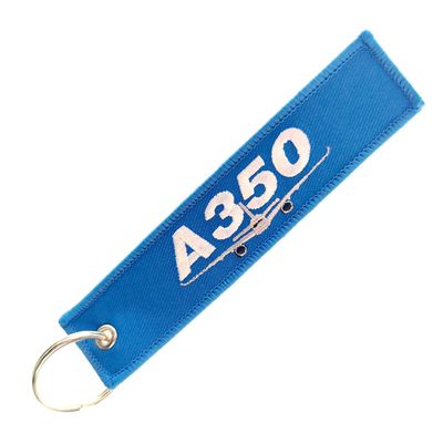 kopen A350 geborduurde sleutelhanger set OEKO-TEX Stof & roestvaste metalen ring Multi-scene gifting online manufacture