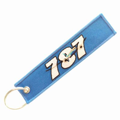 Buy Artisan-Crafted Dual-Tone Keychains | Precision '787' Embroidery + Washable Fabric | Vintage Collector's Gift online manufacture