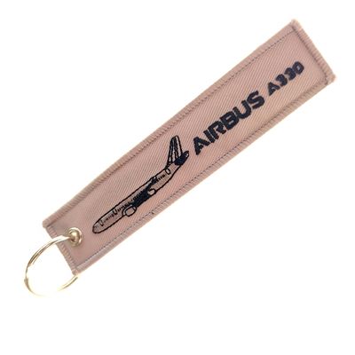 Buy AIRBUS A330 Collector's Keychain - Premium Embroidery + Rust-Proof Metal Ring (Aviation Gift) online manufacture