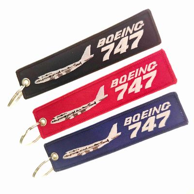 Buy Retro Boeing 747 Keychains: Typo-Art Embroidery + Vintage Color Palette for Aviation Collectors online manufacture