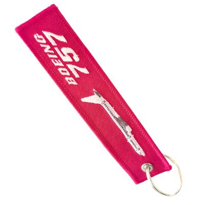 Buy Vivid Boeing 757 Dual-Face Keychain – High-Contrast Embroidery & Zinc Alloy Hook for Travel Essentials online manufacture