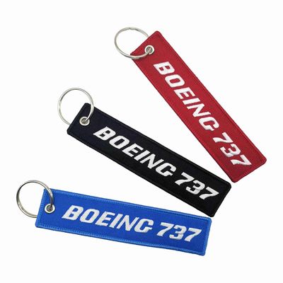 acheter Chaîne à clé brodée Boeing 737 à haute visibilité + compacte - Design détaillé de l'avion + cadeau de voyage idéal + résistant à la rouille online manufacture