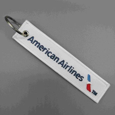 Buy American Airlines Custom Embroidered Key Fob Corrosion Resistance High Accuracy online manufacture