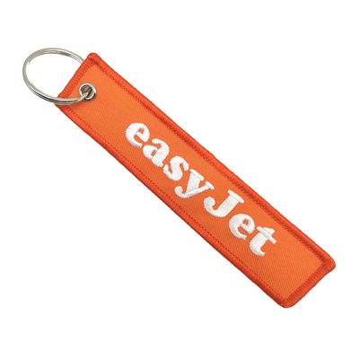 Buy EasyJet Co Branded Aviation Tag Keychain Anti Rust Metal Ring Laser Engraving online manufacture
