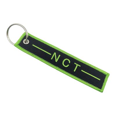 Buy Double Sided Custom Embroidered Keychain High Contrast Embroidered Key Ring For NCT Fans online manufacture