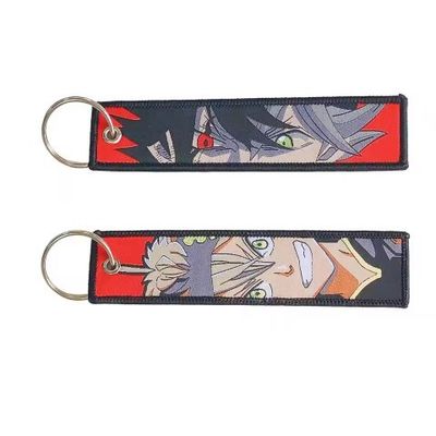 Buy Symmetrical Dual-Sided Keychain • Red-Black Dynamics + Mirror-Finish Clasp online manufacture
