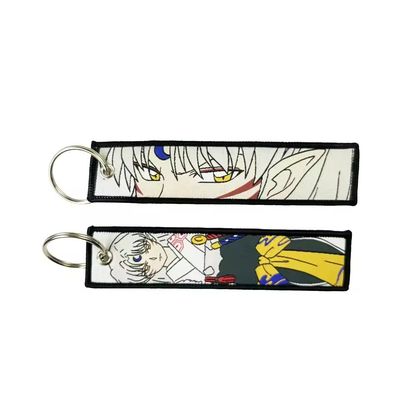 Buy Double-Sided Anime Woven Keychain - Customizable Design - High-Density Polyester - Laser-Cut Edges online manufacture