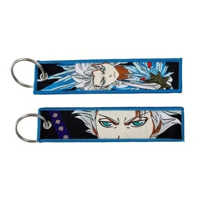 Buy Dual-Persona Woven Keychain｜Anime Character Dichotomy｜Luminous Hair Flow + Glow Edges｜Convo Starter at Events online manufacture
