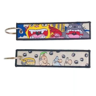 Buy Anime Collection Dual Sided Woven Key Chain Contrast Trim Design Long Lasting online manufacture