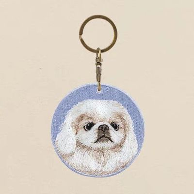 kaufen Broderieren Sie Ihre Puppy's quirky Pose! - Custom Pet Keychain + Snag-Proof Stitching + immer an Ihrer Seite online manufacture