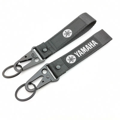 Buy Custom YAMAHA Embroidered Lanyard - Premium Black Fabric & Metal Clips - Motorcycle Enthusiast Essential​ online manufacture