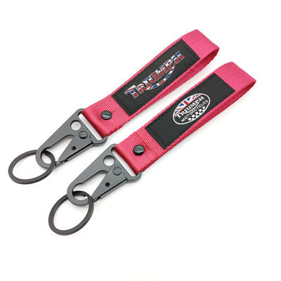 Buy ​​Custom Union Jack Rider Strap - Rebellious Pink Weave + Rivet-Reinforced Edges - Wear Your British Boldness​ online manufacture