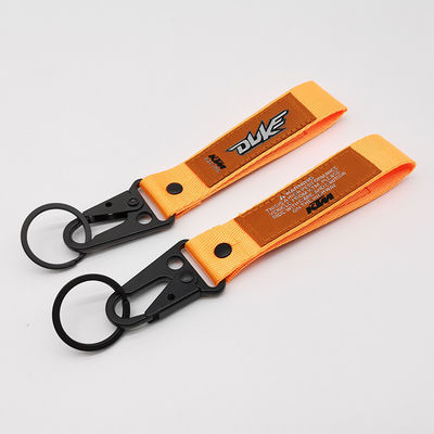 Buy Adventure-Ready Duke Custom Strap - Neon Orange Webbing & Tactical Leather Tag with Warning Accents online manufacture