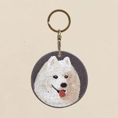Buy Snuggle-Ready Companion Tag - Circular Embroidered Charm | Giftable Pet Memories | Fade-Resistant Threads online manufacture
