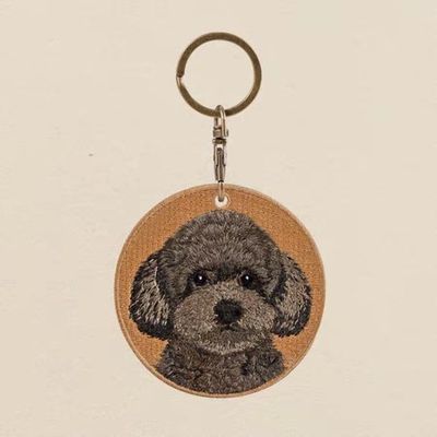 Buy Timeless Custom Pet Portrait Keychain – Woven Memories in Every Thread online manufacture