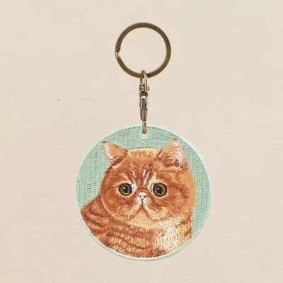 Buy Marmalade Muse Keychain - Golden Hour Glow Embroidery | Keys to Whimsical Moment online manufacture