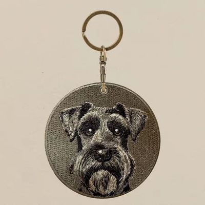 Buy Cozy Campfire Companions - Handcrafted Dog Keyring + Charcoal & Gold Elegance + Storybook Snuggle Vibes online manufacture