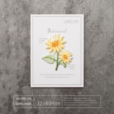 comprar Cor de fio personalizada prontos para o verão Pontos mágicos DIY Transferência de calor Girassol Reutilizável Acentos alegres online manufacture