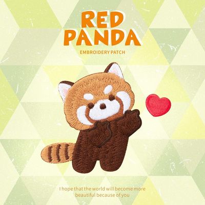 comprar Adhesivos de mapache adorables de arte personalizado, diseños intercambiables diarios, sin residuos, respaldo para planchar/coser online manufacture