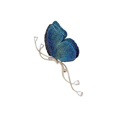Buy Twilight Blue Winged Pin: Multi-Angle Shine for Outfits & Gift Boxes online manufacture