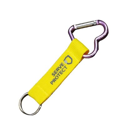 kupować Widoczność Żółty pas Tarczy Logo Karabiner Łańcuch kluczowy Przymocowalne zaciski i opcje dostosowywania do trwałej pracy na zewnątrz online manufacture