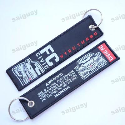 Beli Premium Custom Car Embroidered Keychain - Anime-Inspired Designs + Heavy-Duty Metal Ring + Personalized Pattern Options online manufacture
