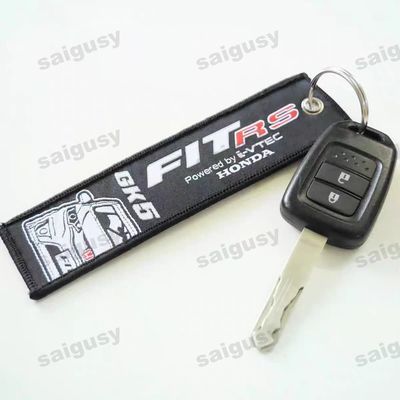 Beli Custom Embroidered Car Keychain – Honda GK5 & i-VTEC Design – Durable & Personalized Gift for Car Lovers online manufacture