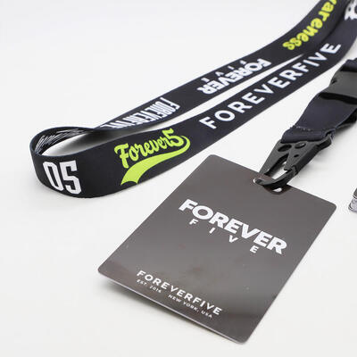 주문 Custom High Quality PVC Name Card with Lanyard Double-side Printing ID Card with Neck Strap online manufacture
