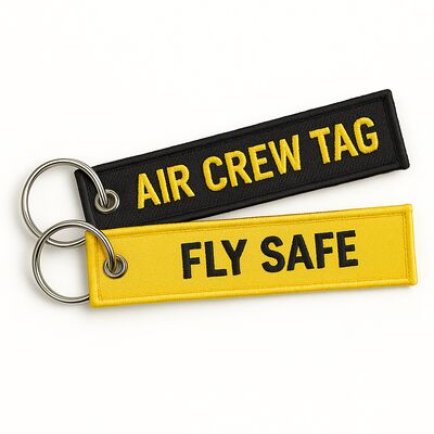 kopen Aircraft-themed Custom Woven Keychain met milieuvriendelijke stof en aanpasbare ontwerpen online manufacture
