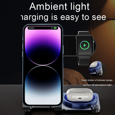 هدايا إلكترونية مخصصة مريحة Magsafe 3 في 1 شاحن لـ Apple Watch