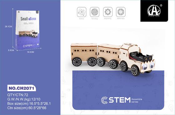 القطار الكهربائي الألعاب الخشبية STEM الهدية التعليمية