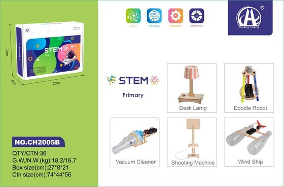 أدوات تجميع خشبية إبداعية DIY تجربة علمية تعليم ممتع للأطفال