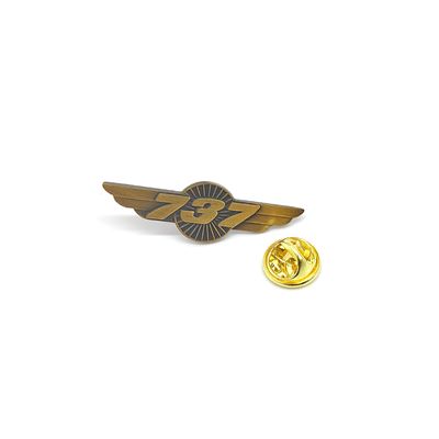 737 Winged Brooch Accessories Lightweight Airline Pilot Wings Pin Memorable