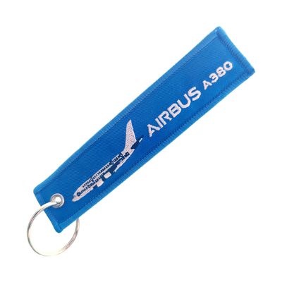 Durable Airbus A380 Keychain: Aviation Collector’s Must-Have, Precision Embroidery, Travel-Ready